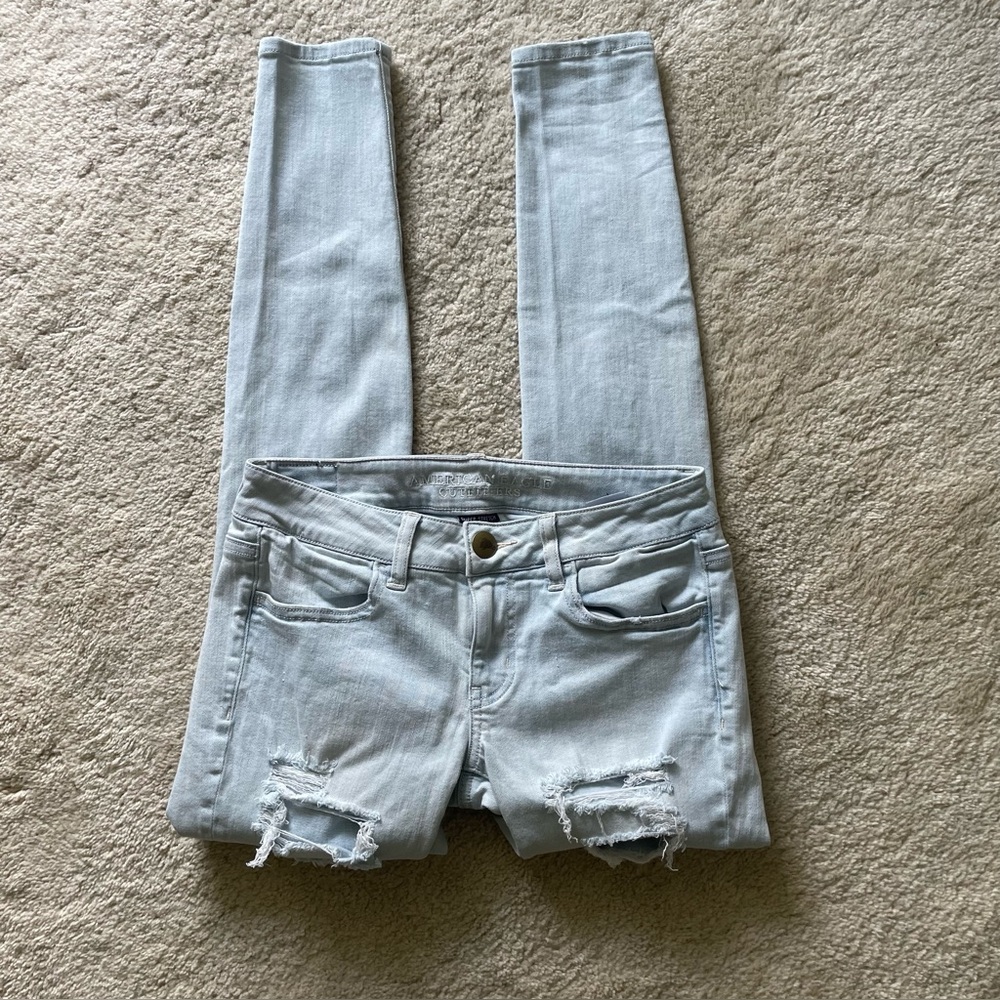 American Eagle Super Low-Rise Jegging Jeans Size 4